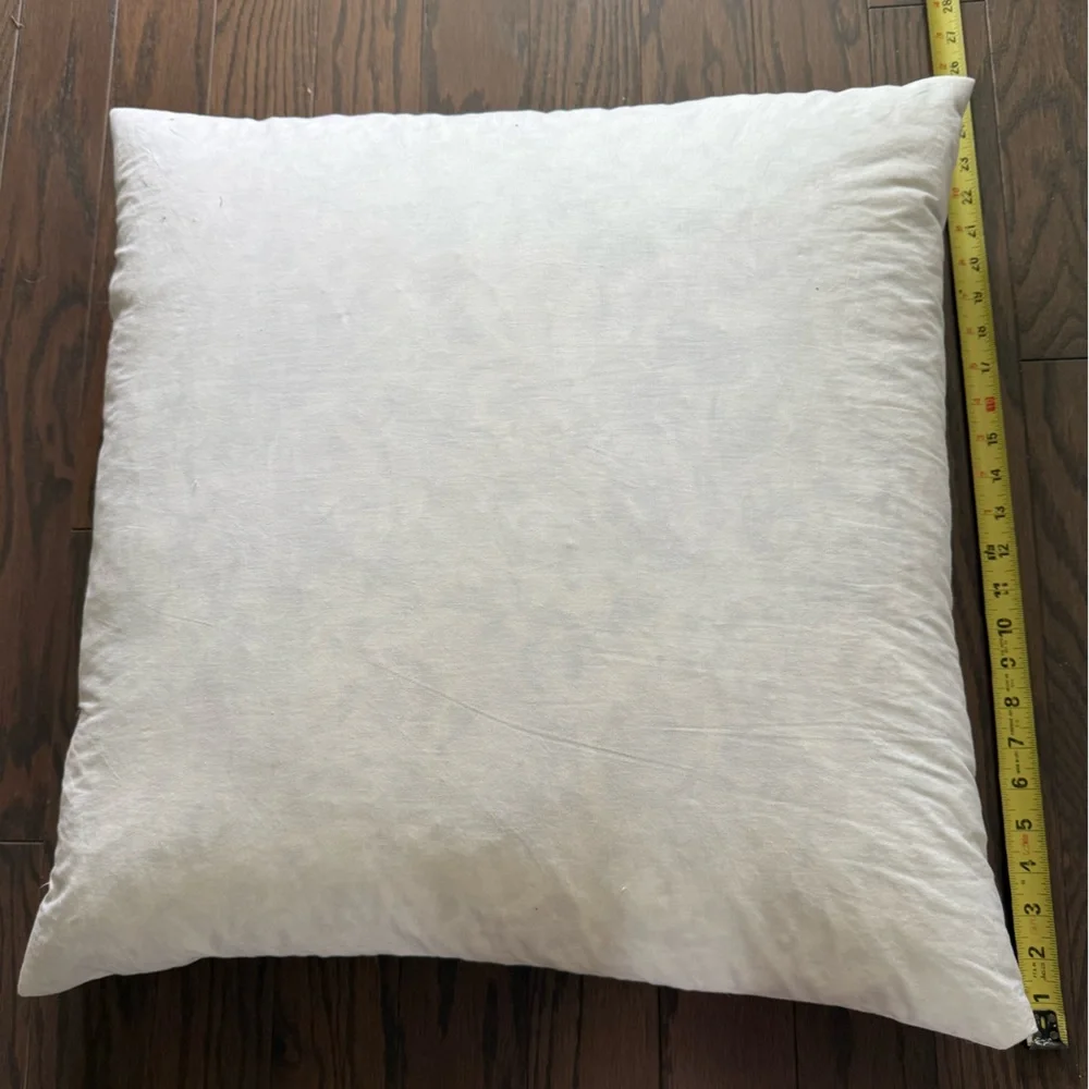 QUALITY DOWN & FIBERS, INC. White Down Pillow Inserts 26x26 EURO